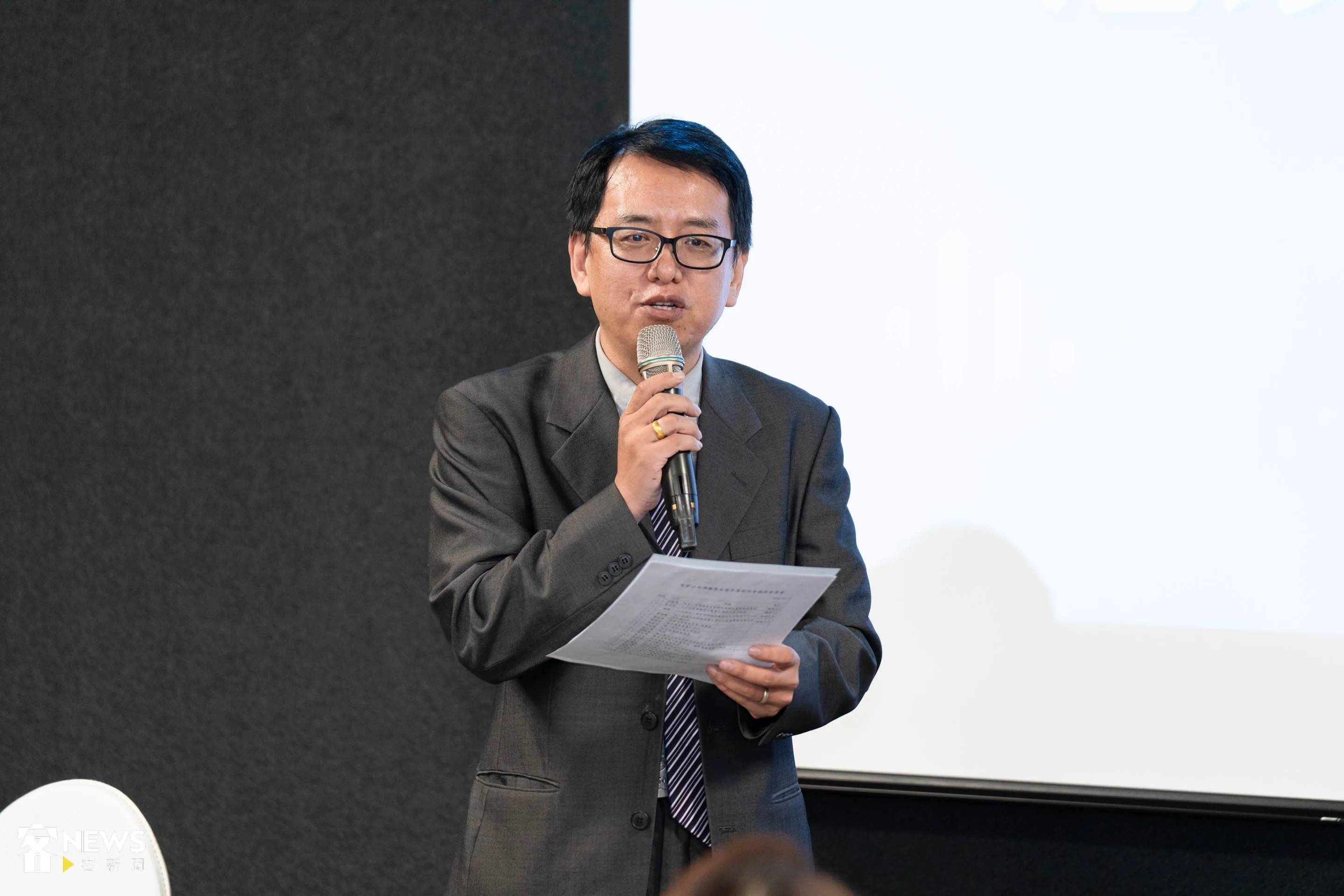 聯合大學文化創意與數位行銷學系教授張陳基,致力於語音資料庫的建置並和AI科技結合。范修語攝