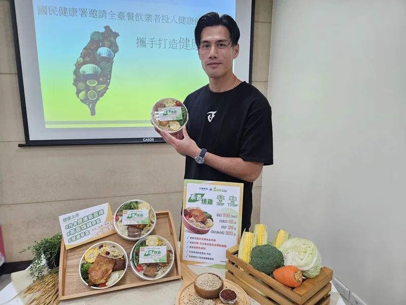 「台灣最速男」短跑國手楊俊瀚擔任台鐵便當宣傳大使。中央社