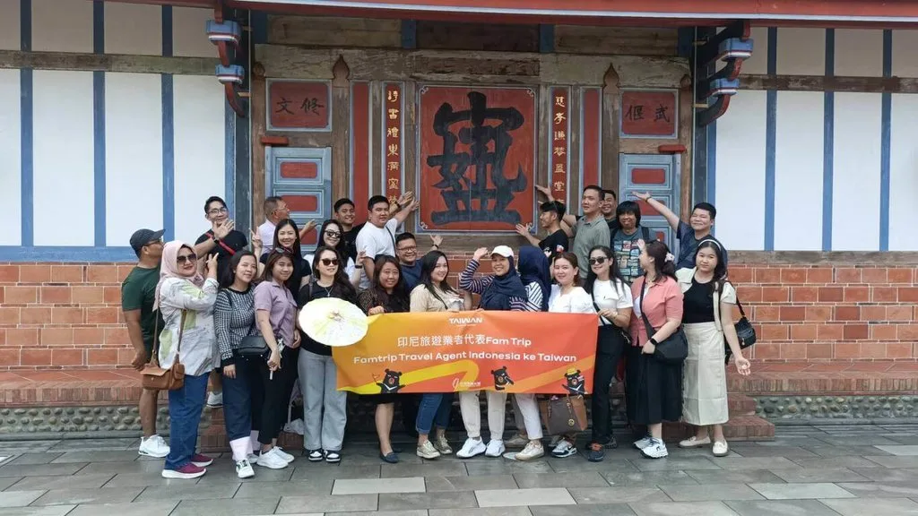 參山處邀駐雅加達台灣觀光服務處遊玩中台灣。參山國家風景區管理處提供