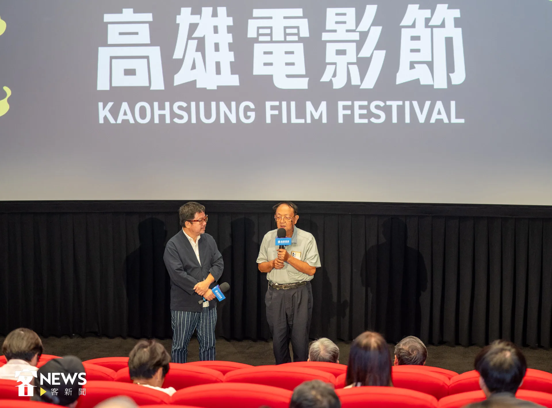 鍾鐵鈞（右）與褚明仁（左）。朱愷元攝