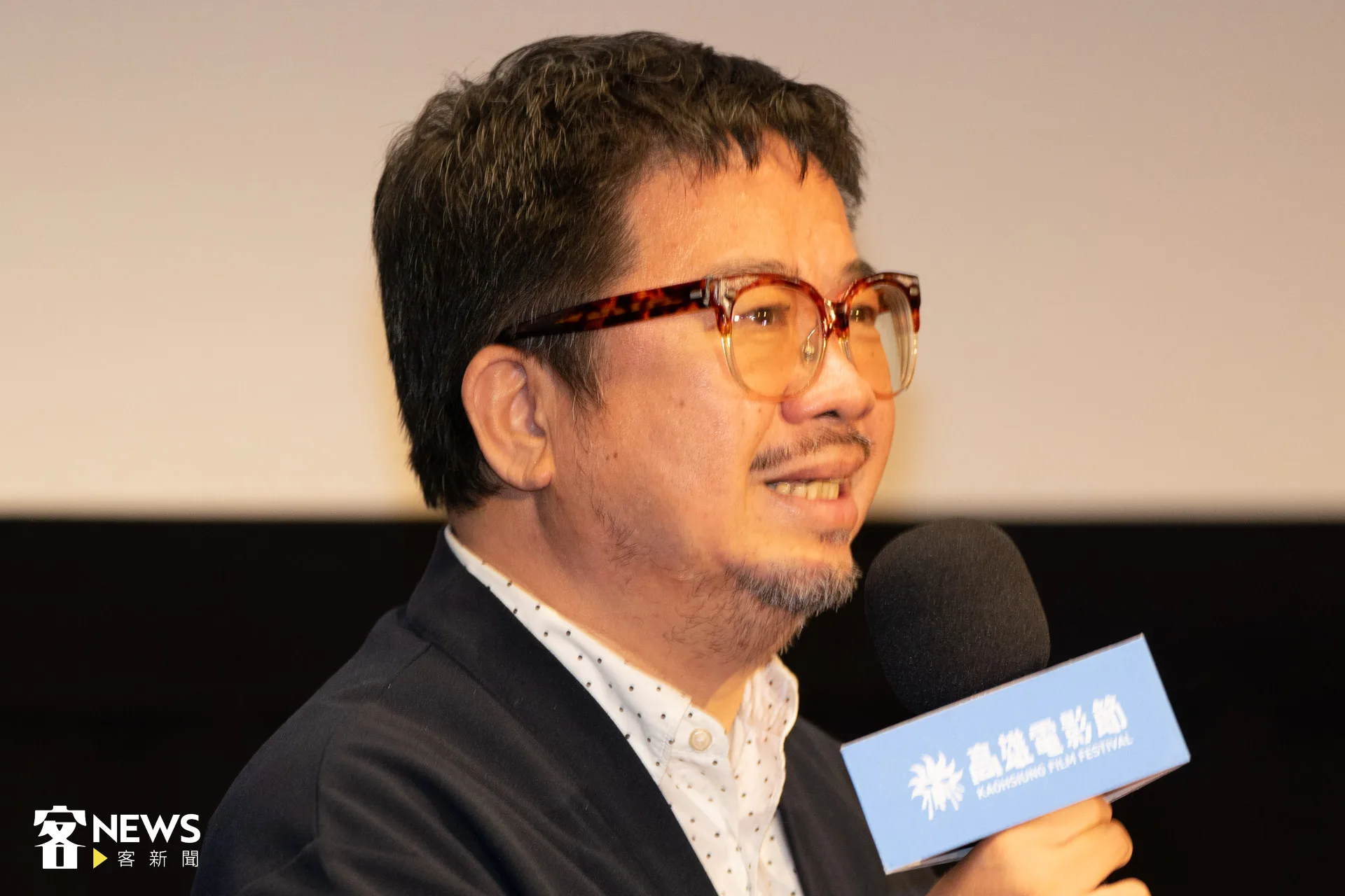 褚明仁董事長談到這部電影，激動的哽咽眼角泛淚。朱愷元攝