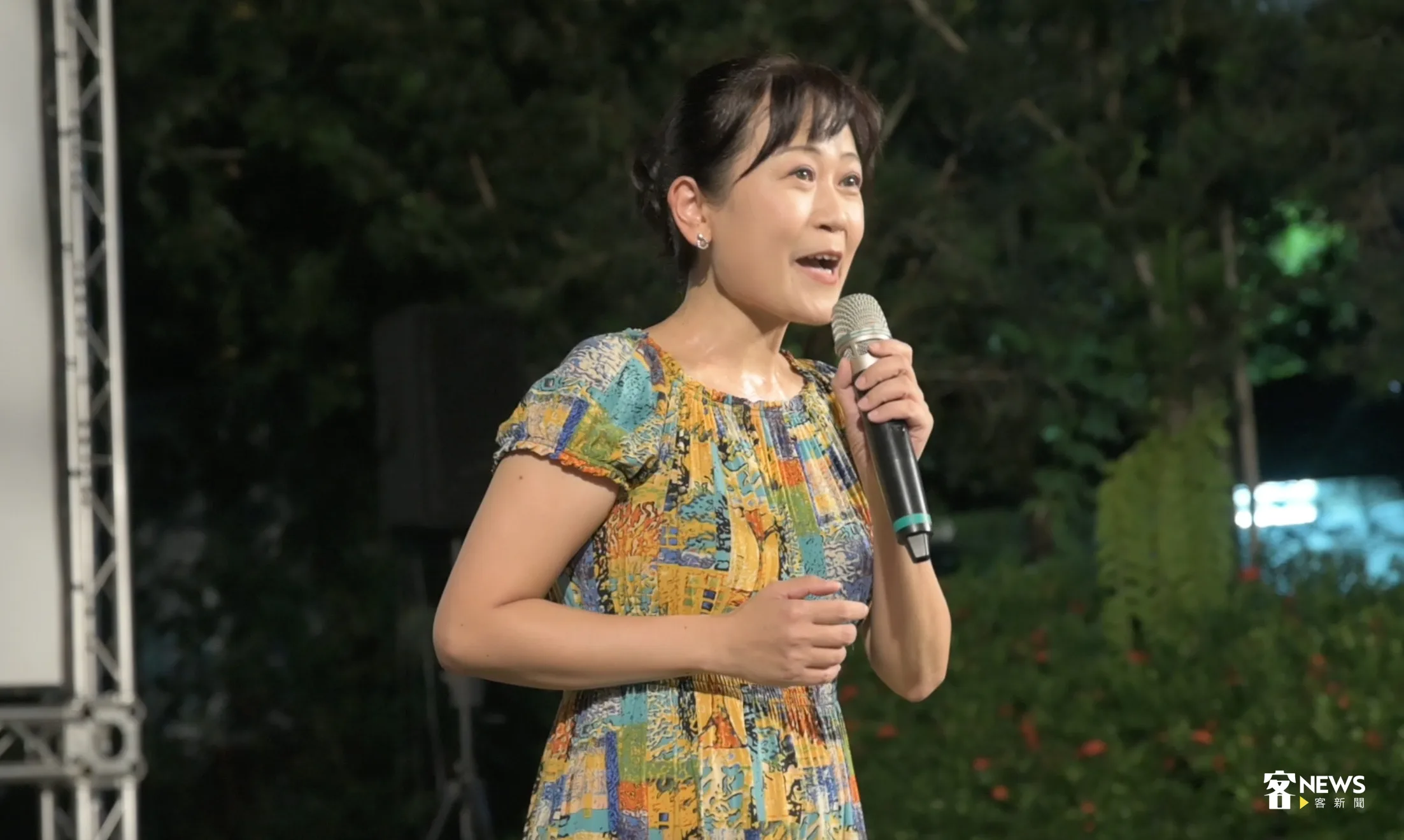 新出爐廣播金鐘獎主持人宋菁玲。洪俊傑攝