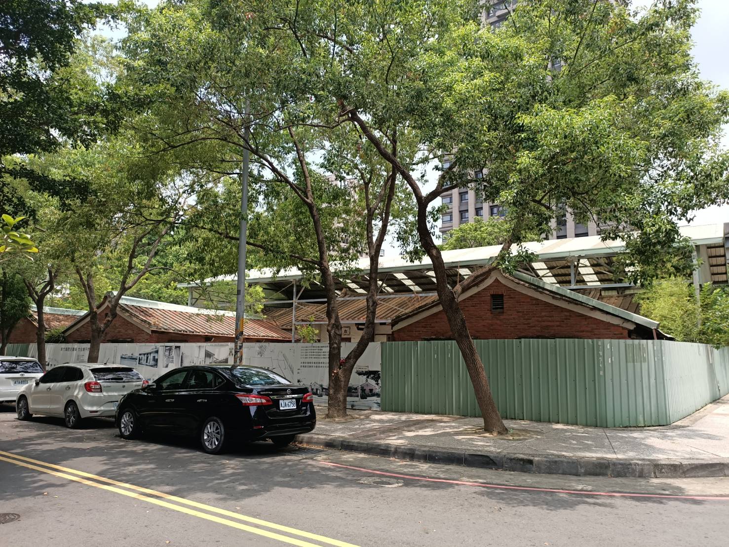 竹北東平問禮堂廣場部分,開闢成為道路用地。竹縣府提供