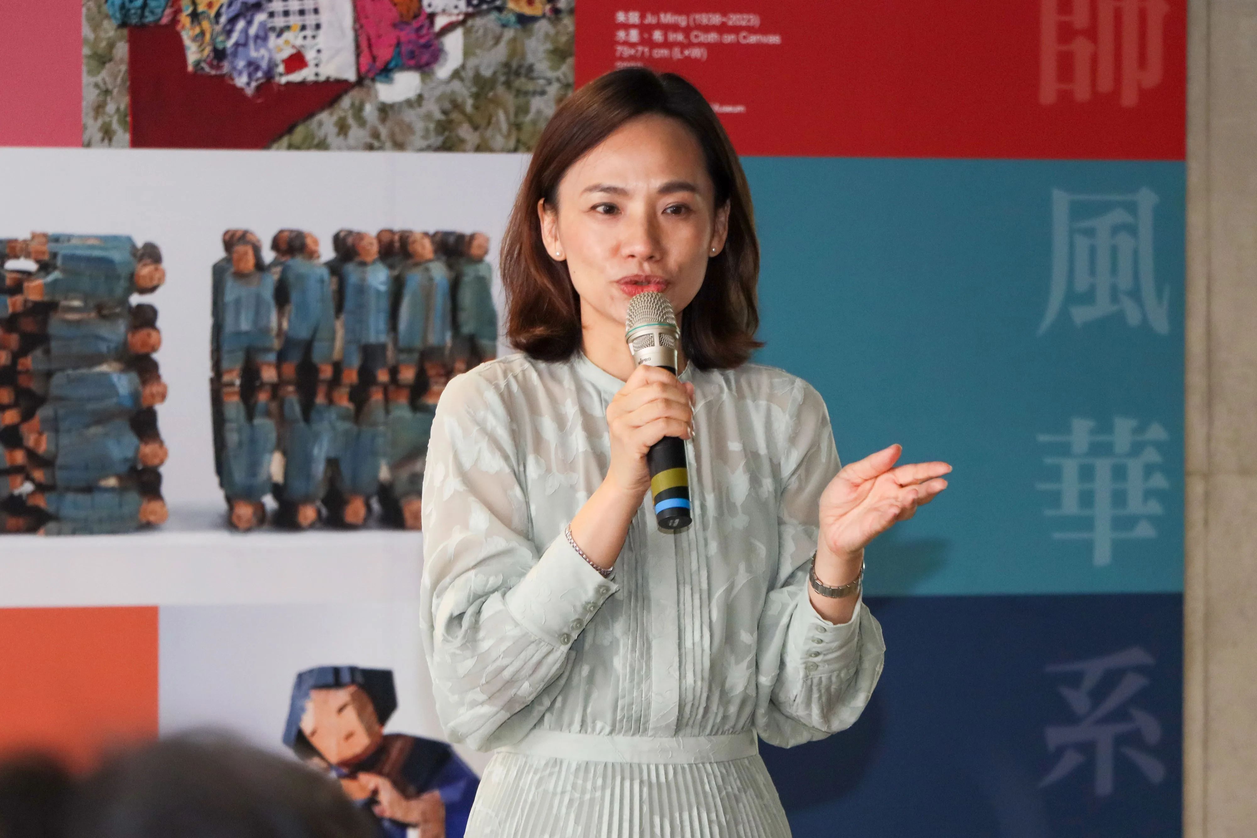 朱銘文教基金會執行長吳素美。苗縣府提供