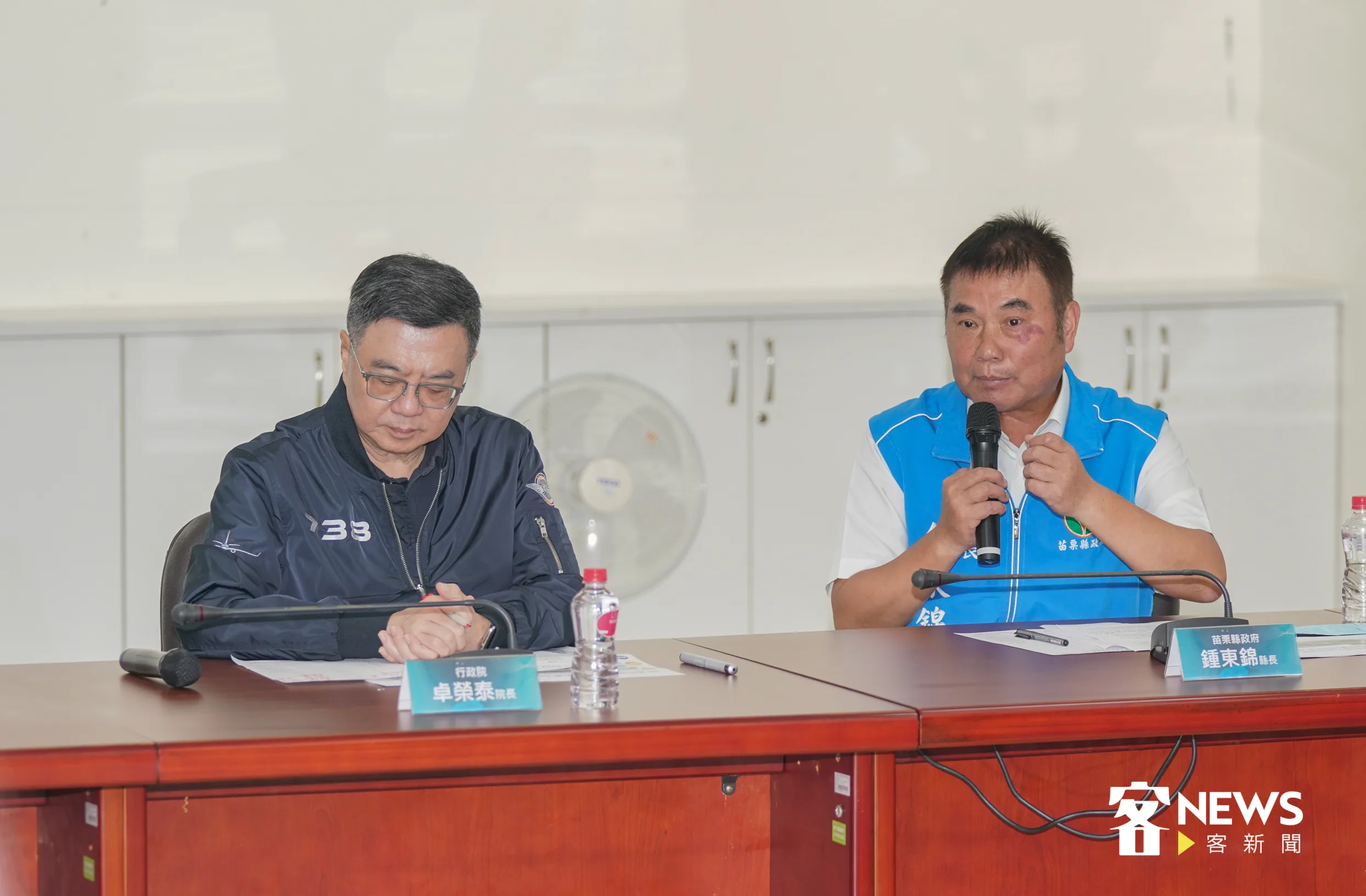 苗栗縣長鍾東錦表示,苗栗縣全力支持中央推動桃竹苗大矽谷計劃。洪俊傑攝