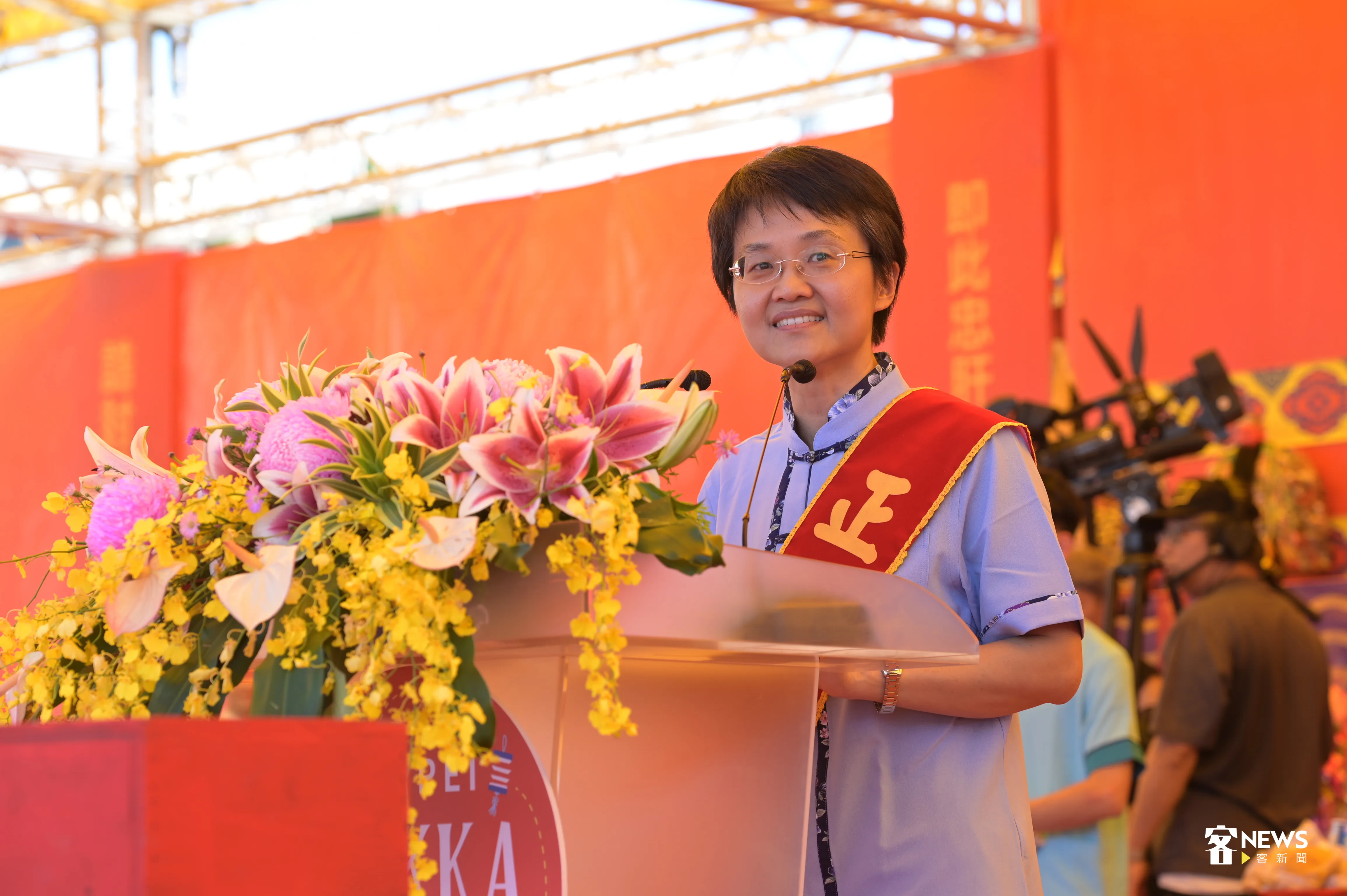 客委會主委古秀妃致詞。洪俊傑攝