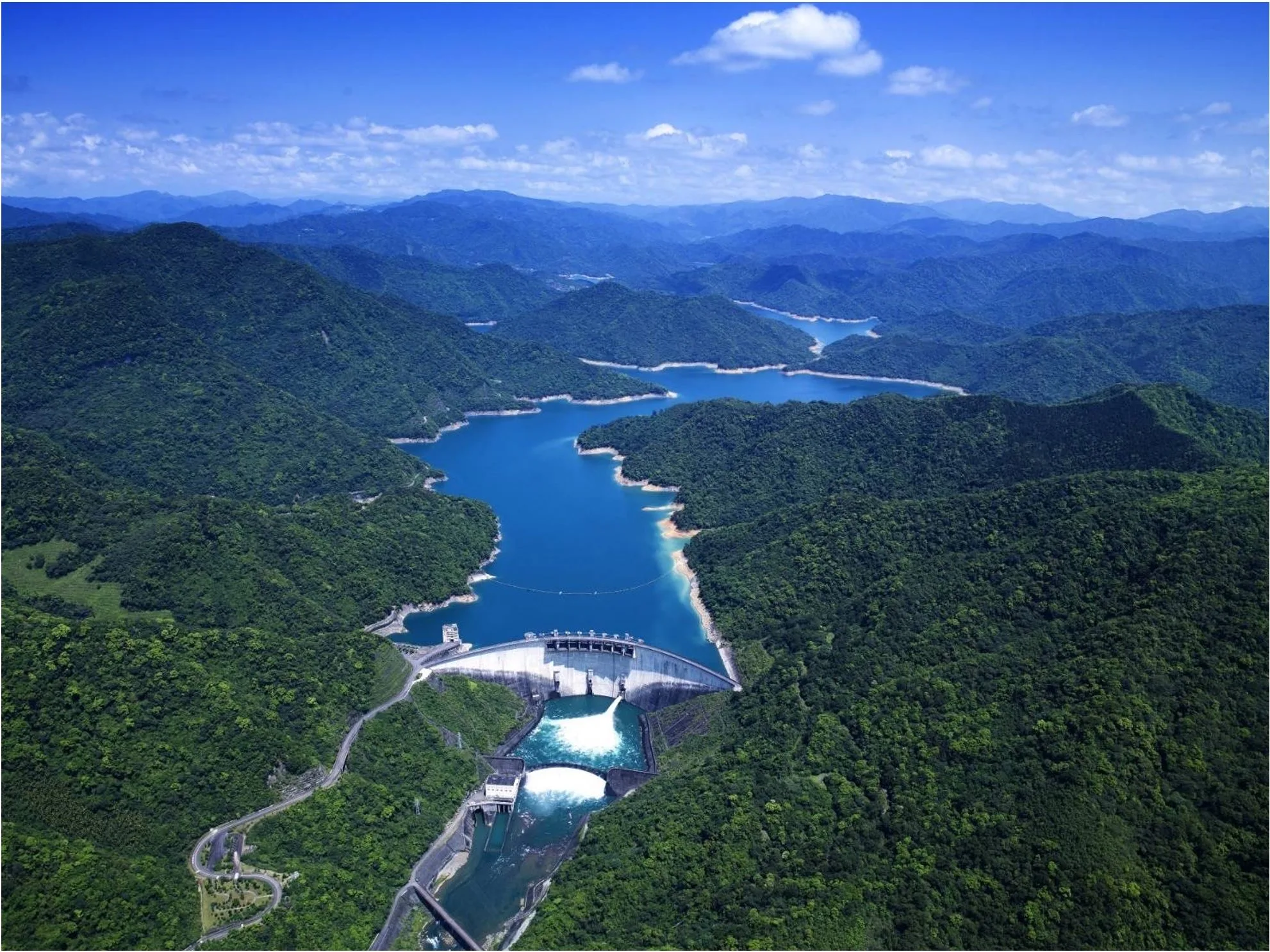 翡翠水庫控留庫容，攔截北勢溪洪水，可降低新店溪1/3水患風險。北市府提供