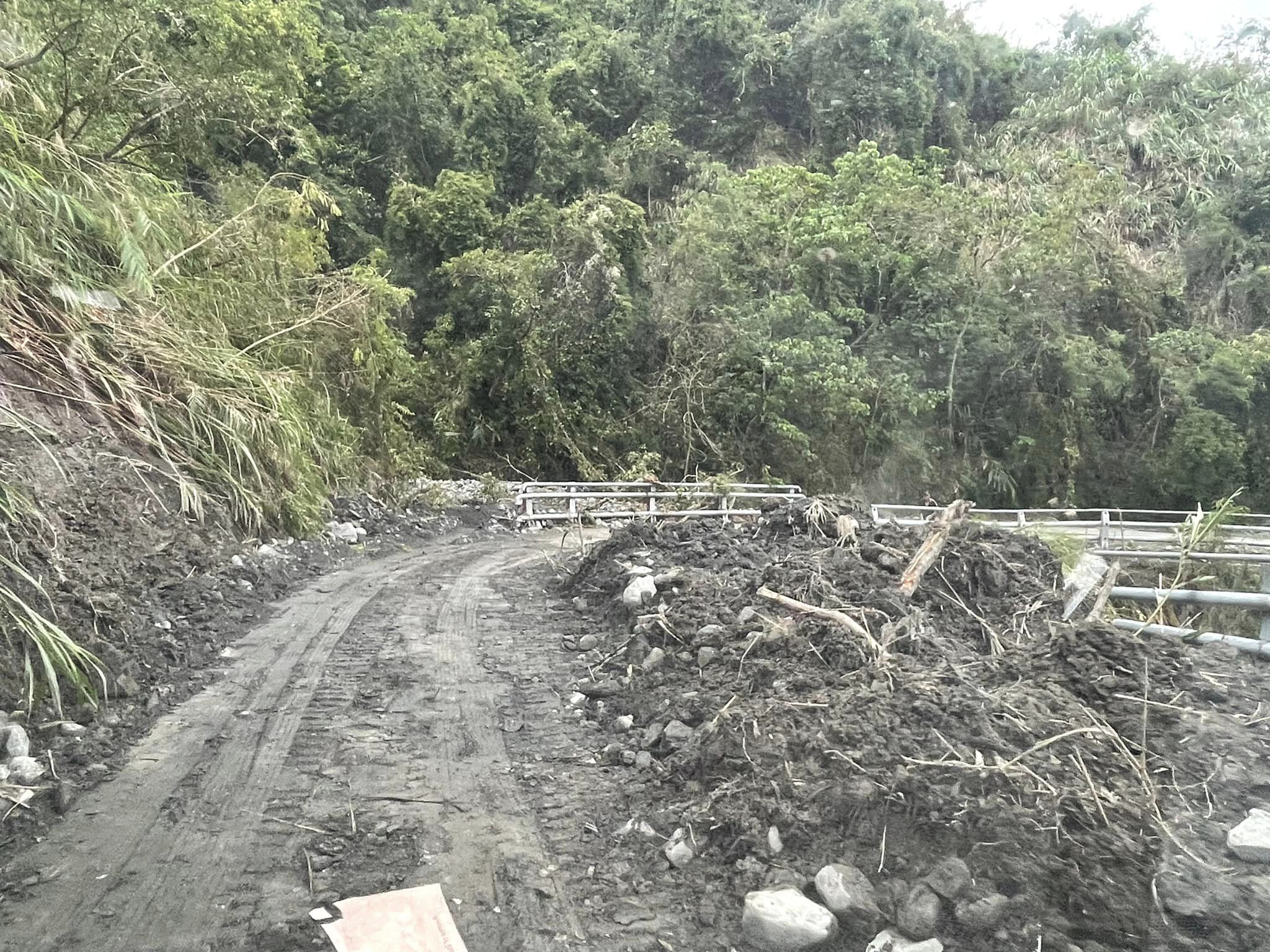 花蓮縣政府建設處表示,暫無立即危險。翻攝自胡仁順-花蓮縣議員FB