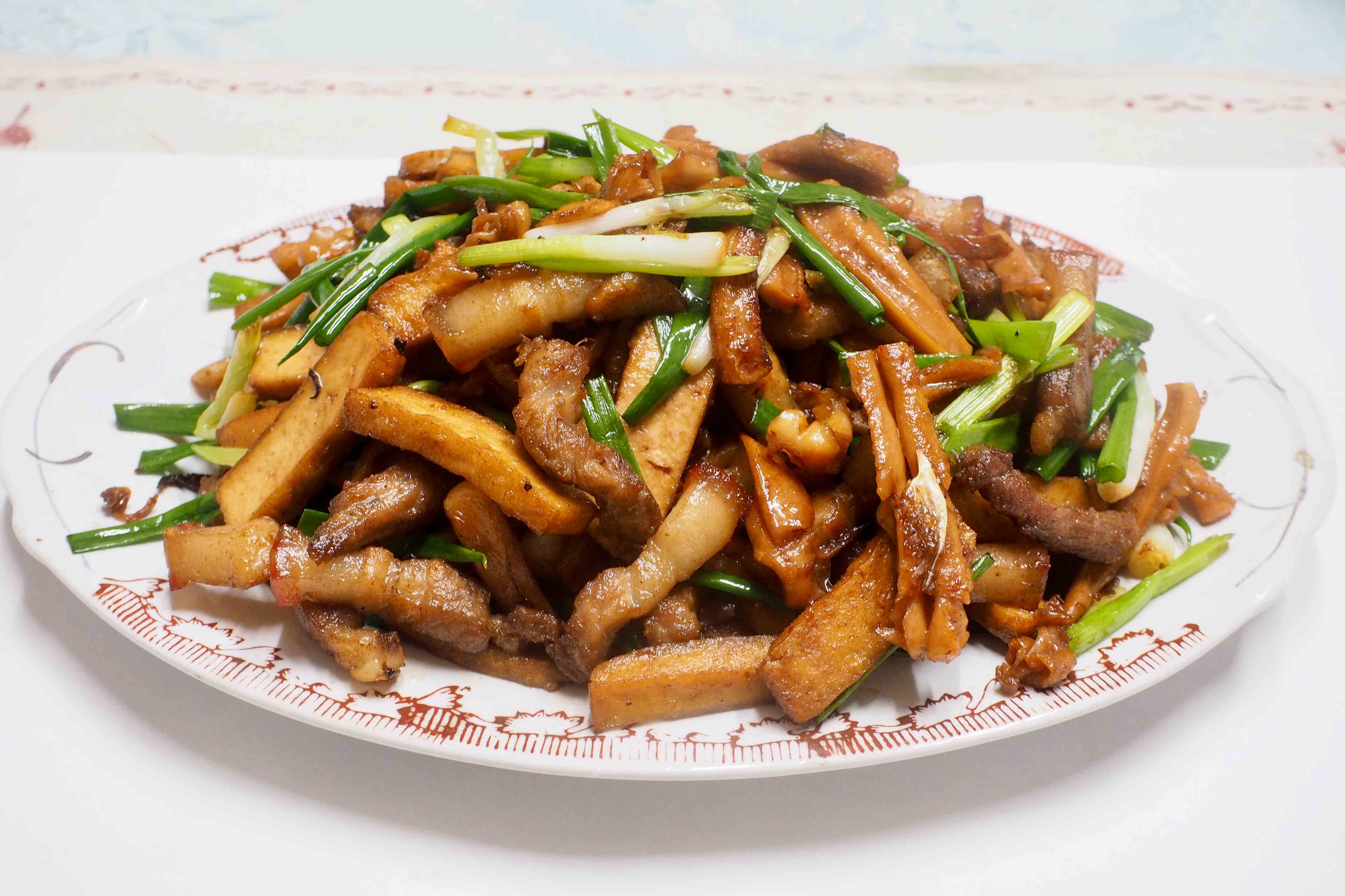 被說成客家小炒的炒肉，是知名度最高的客家菜。蕭秀琴攝