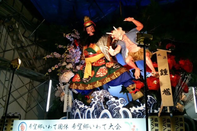 日本盛岡市曾4度帶著300多年歷史「盛岡山車」到花蓮市踩街遊行,資料照。翻攝自花蓮觀光粉絲團