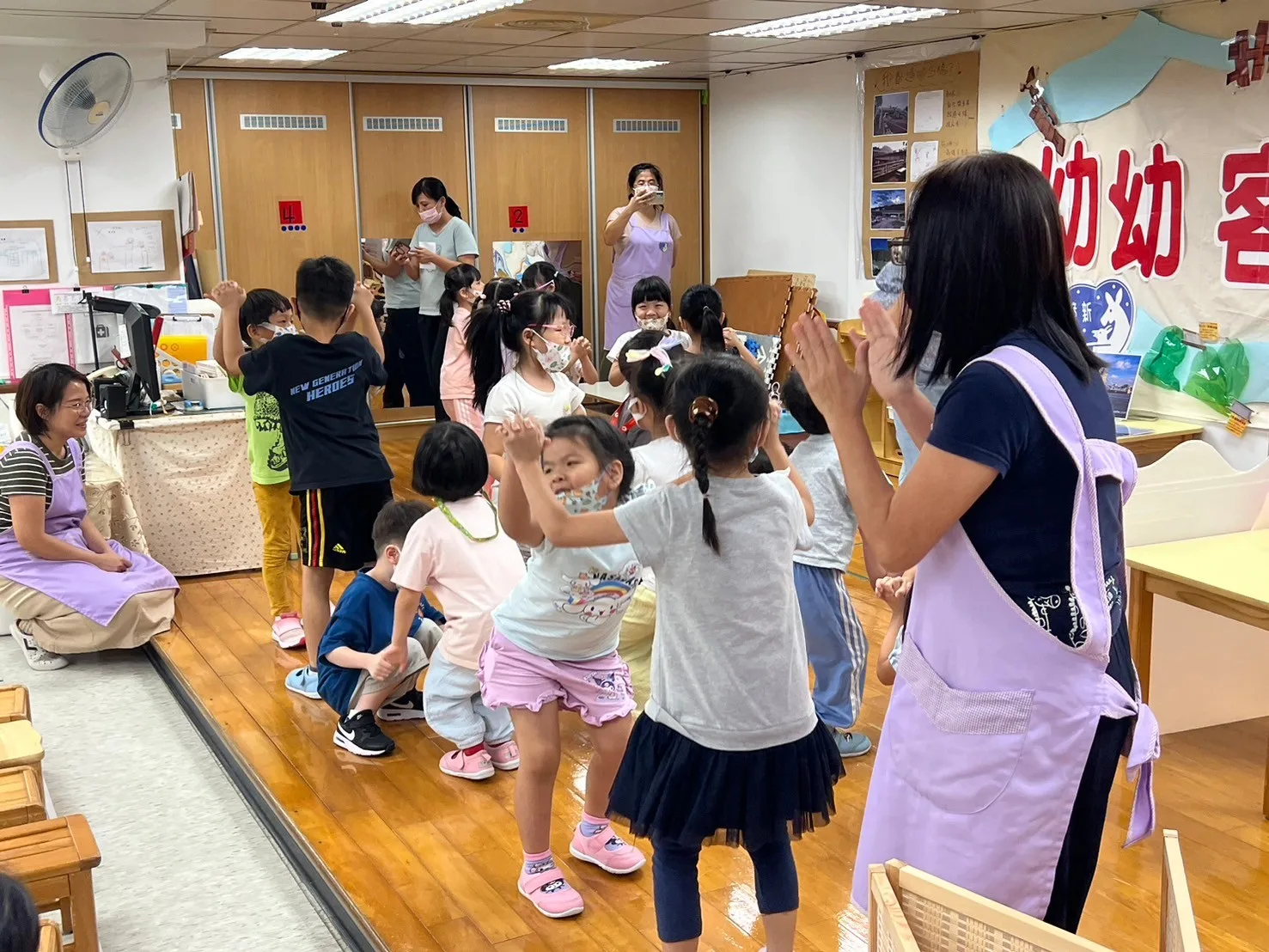 幼兒客語教學上課情景。臺北市客委會提供
