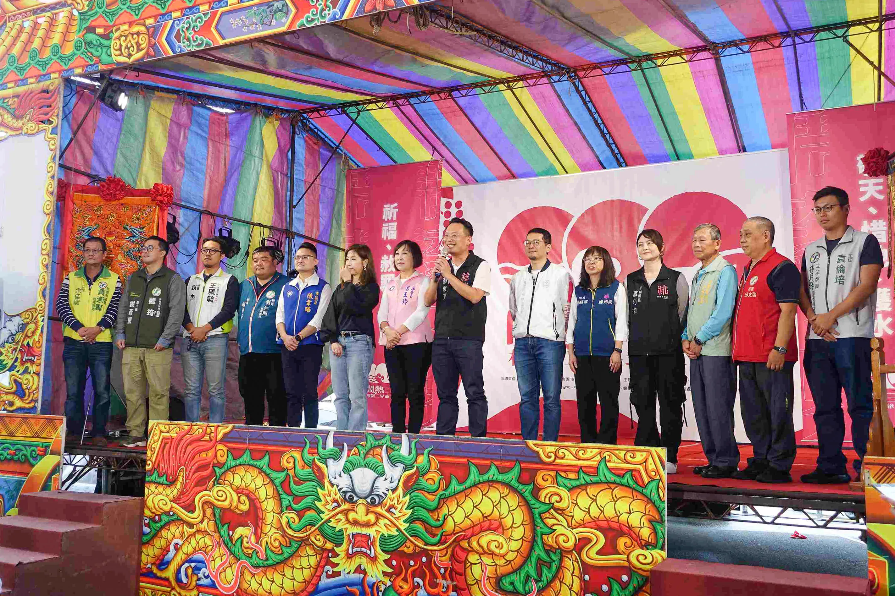 桃園市副市長蘇俊賓表示，期望藉由三界爺文化祭，讓三界爺信仰在桃園更加深根。客家委員會提供