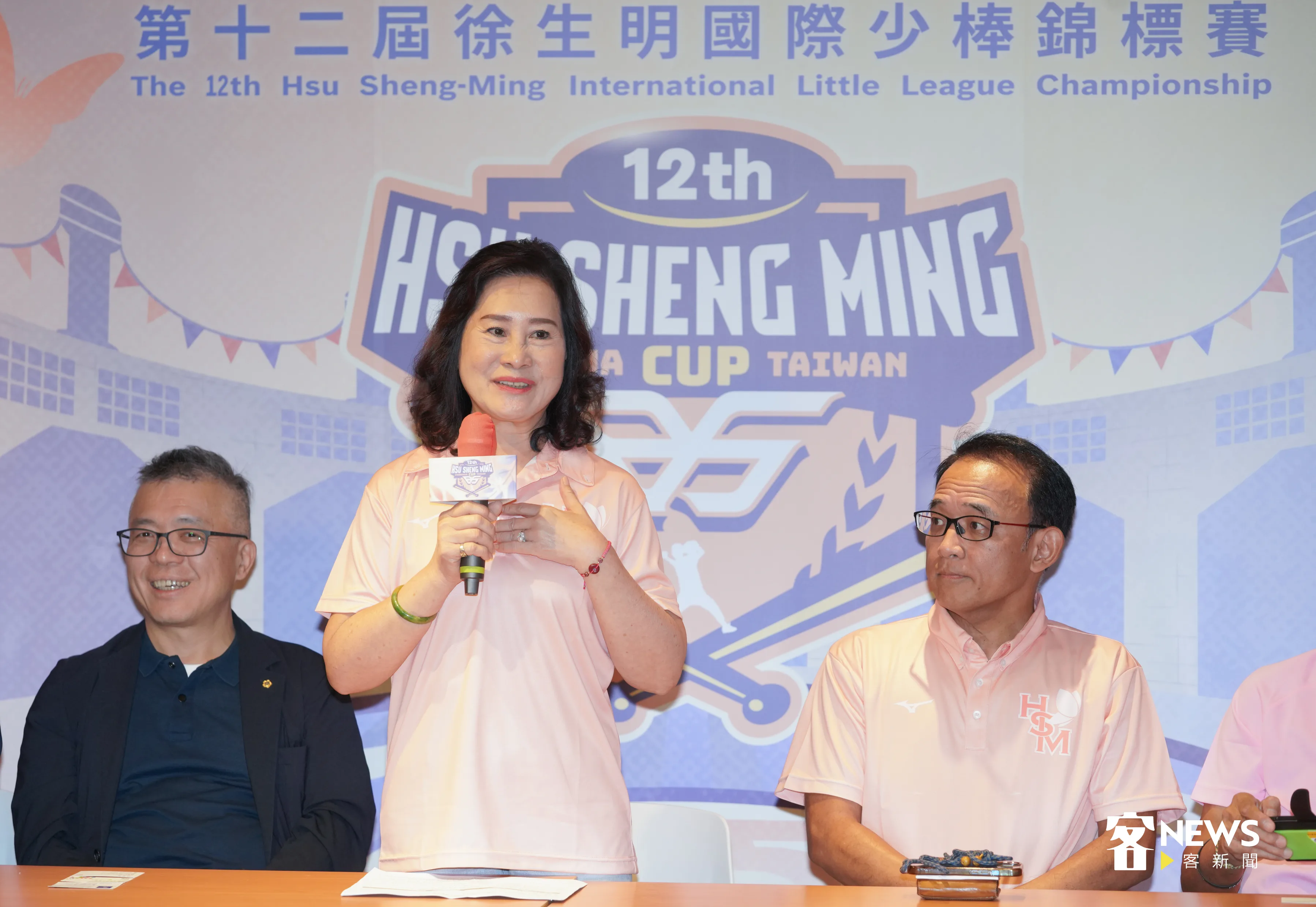 徐生明國際少棒賽，23日開打，理事長謝榮瑤今天宣布相關賽事消息。洪俊傑攝