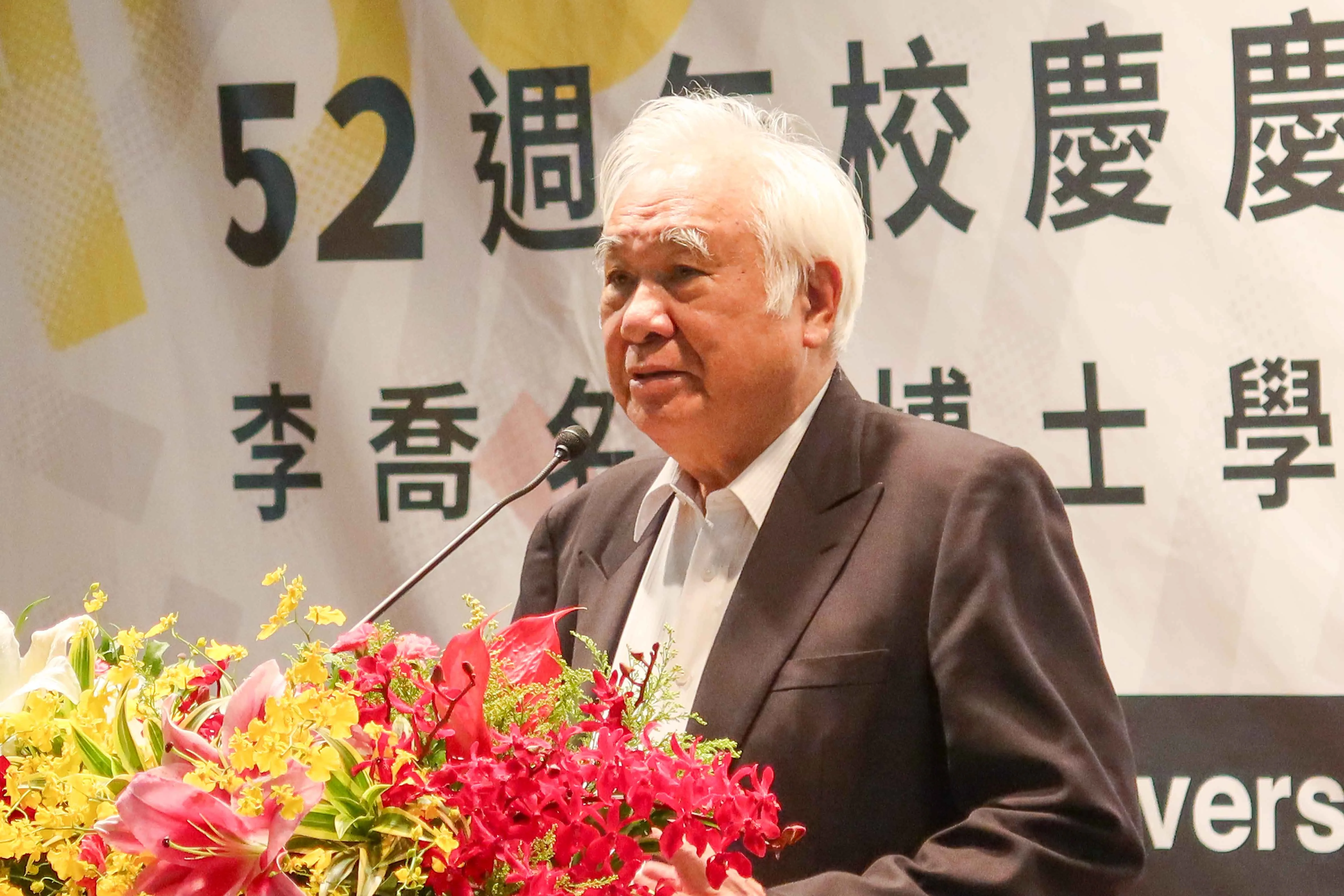 總統府資政姚嘉文回顧早年在獄中閱讀李喬作品,非常佩服李喬的文化批判力。何來美攝