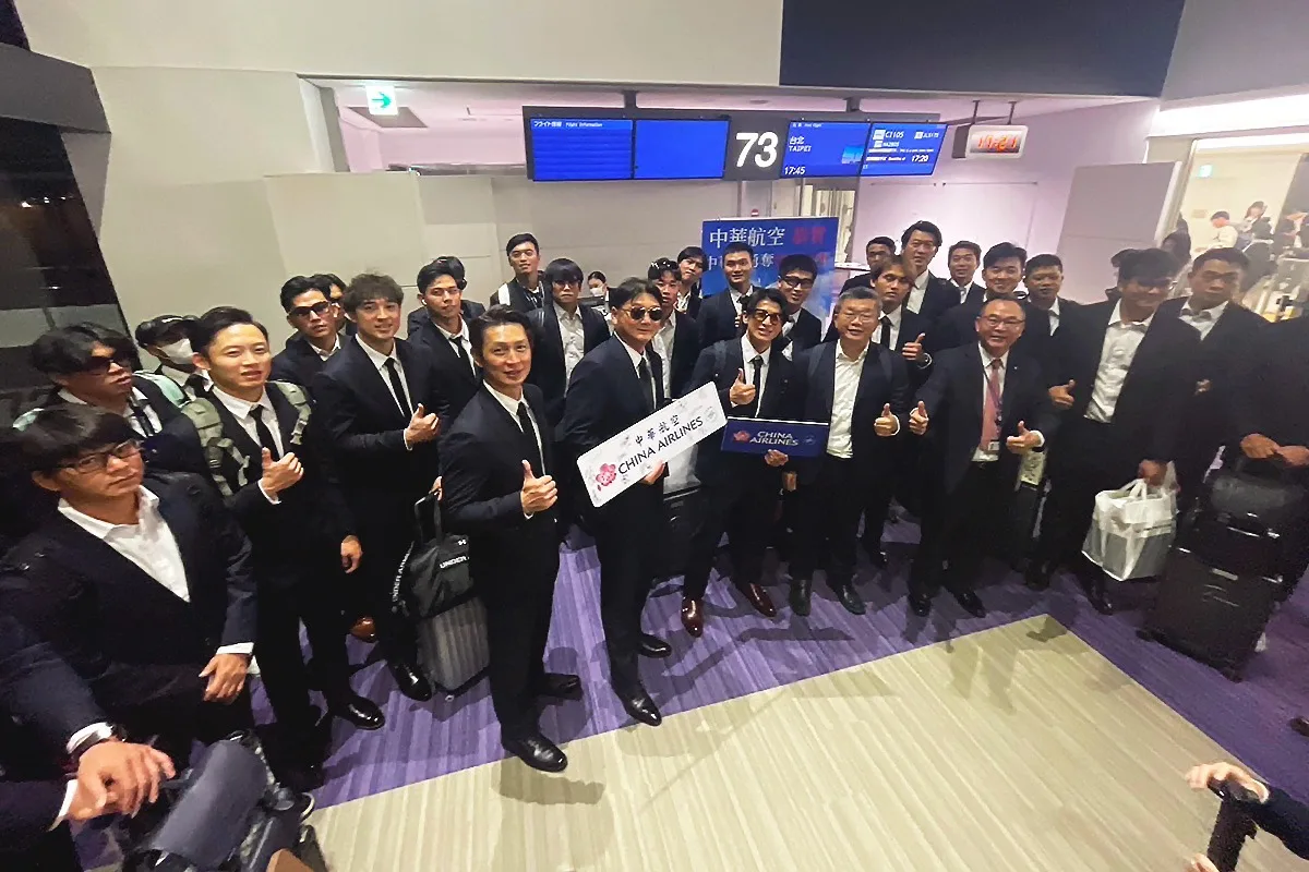 台灣隊已經從東京搭機返國。翻攝中華航空臉書