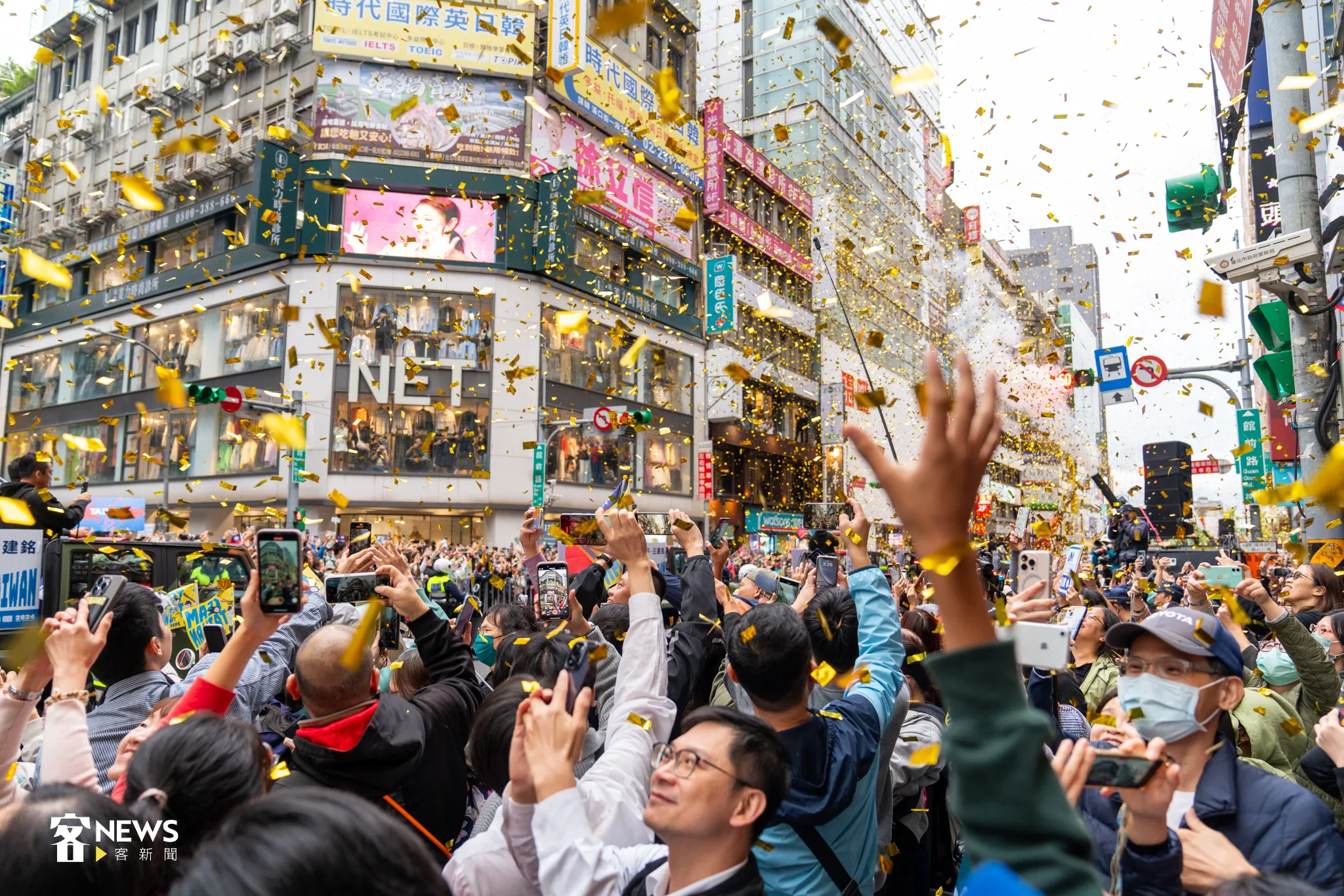 棒球12強台灣隊英雄遊行。宋佩遙攝