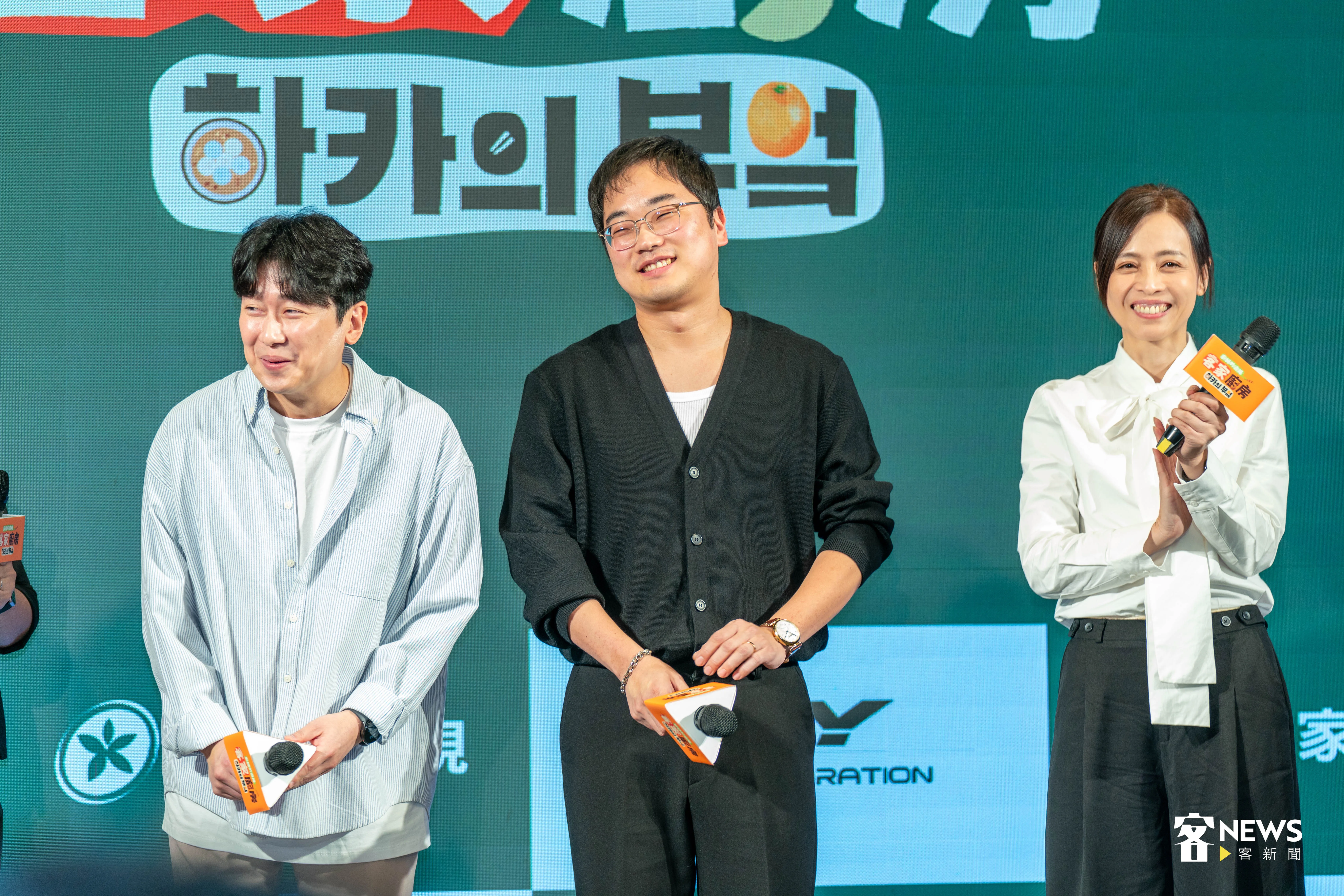 右起客台節目部經理羅亦娌、3Y CORPORATION金永紋理事、李珍赫導演。范修語攝