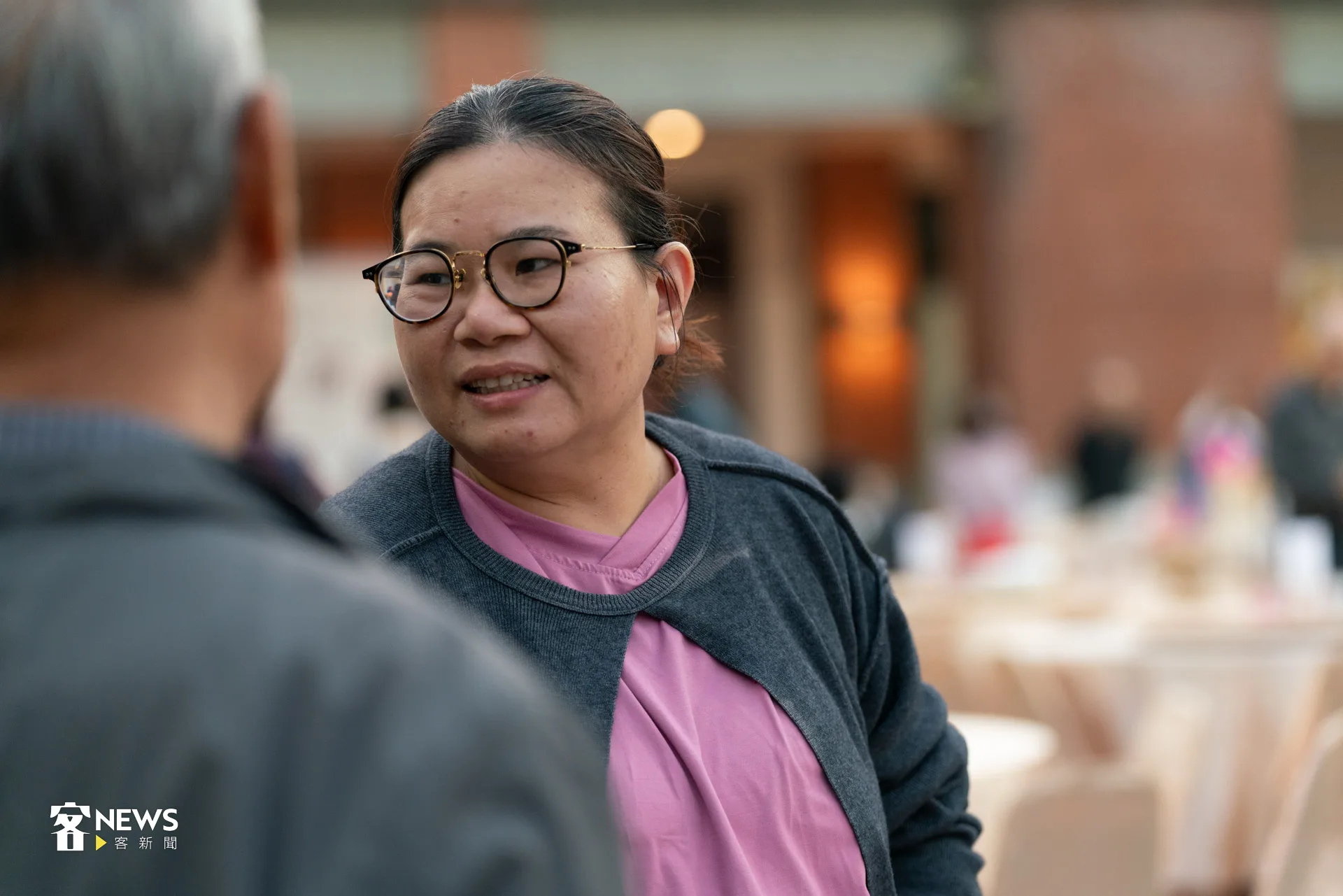 屏東高樹的客家女兒楊苔瑛，她和夫婿訂了兩桌食福宴。洪藝晅攝