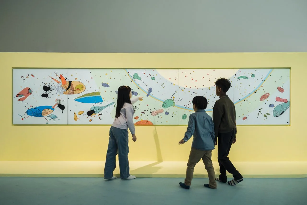 桃園兒美館「小百科」展覽〈類星球系列作品—珊瑚王一號〉。桃園兒童美術館提供
