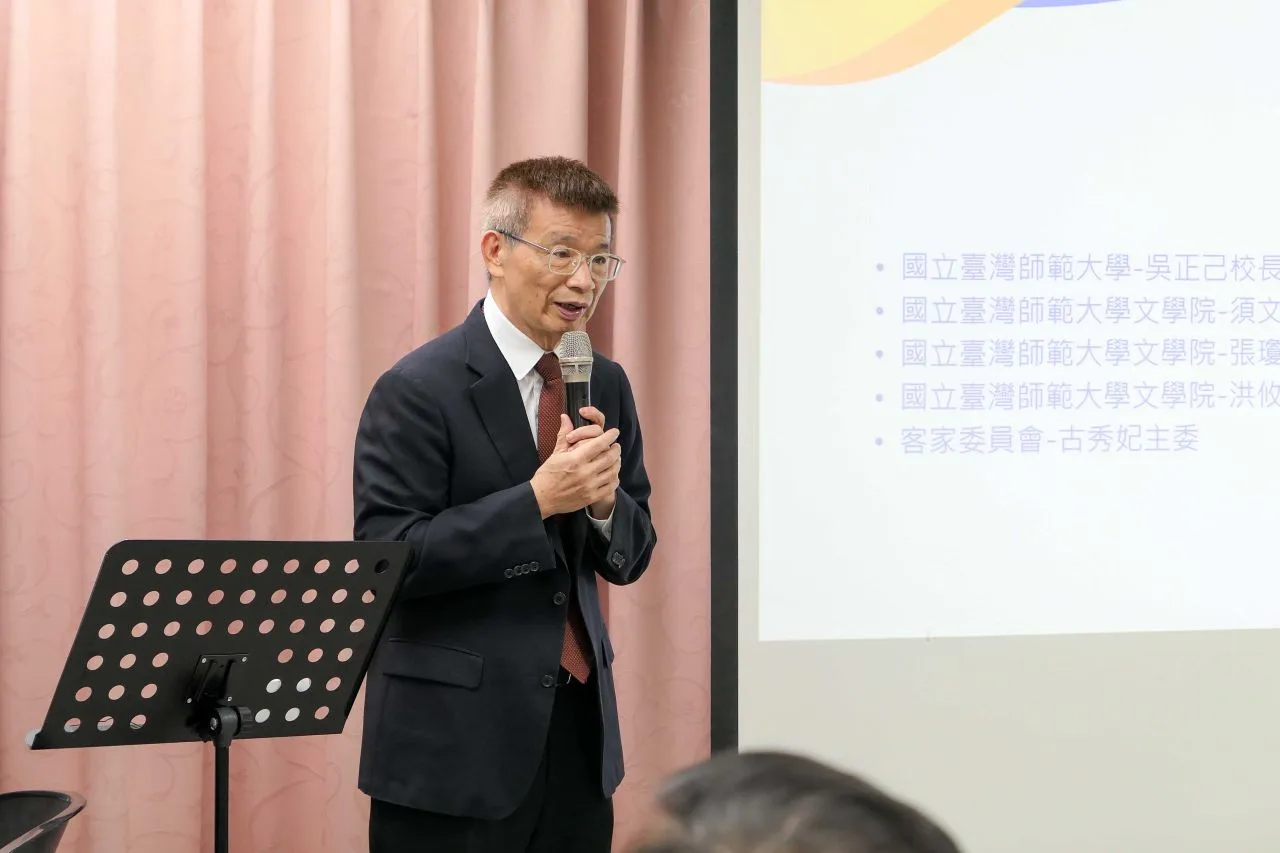 台師大校長吳正己表示,客語、韓語中心的揭牌也展現台灣多元文化的包容性。客委會提供