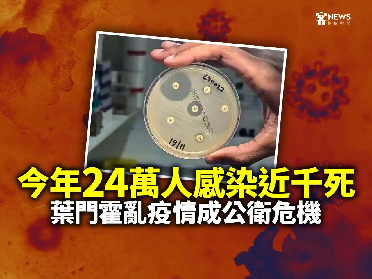 今年24萬人感染近千死　葉門霍亂疫情成公衛危機