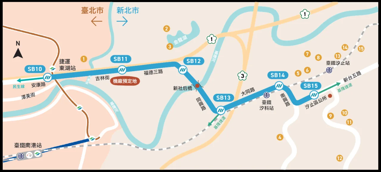 新北捷運汐東線今天簽約　2032年完工