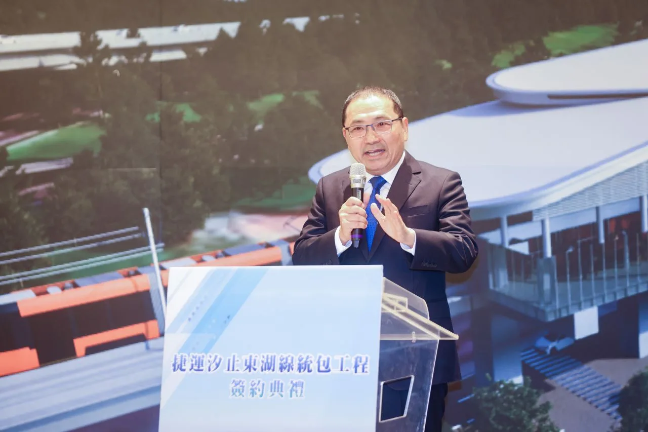 新北市長侯友宜說，新北捷運汐東線完工後，可實現「北接基隆、中接臺北」軌道願景。新北市府提供