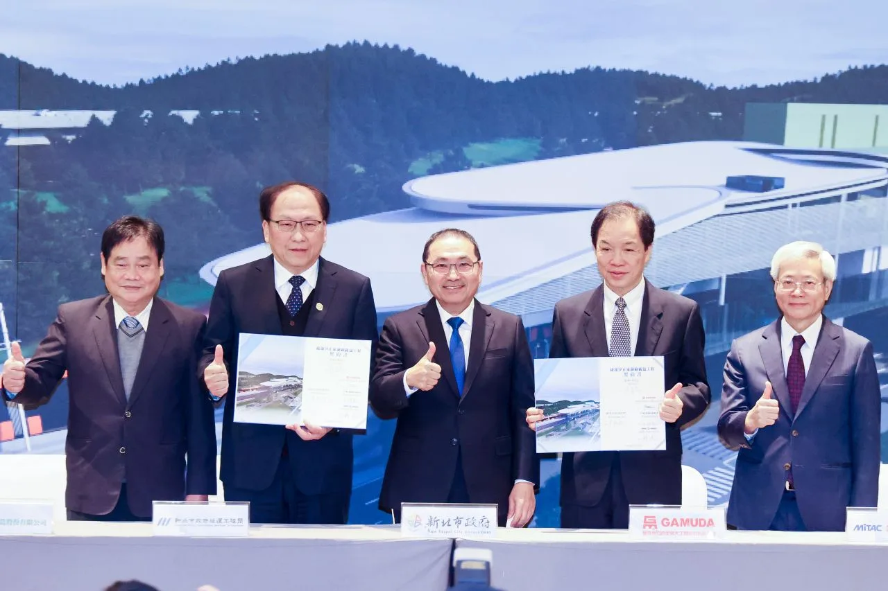 新北捷運汐東線今天簽約、預計明年3月動工。新北市府提供