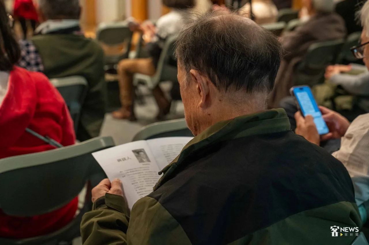 台灣客社今天在濟南教會舉辦台灣事論壇。李台源攝