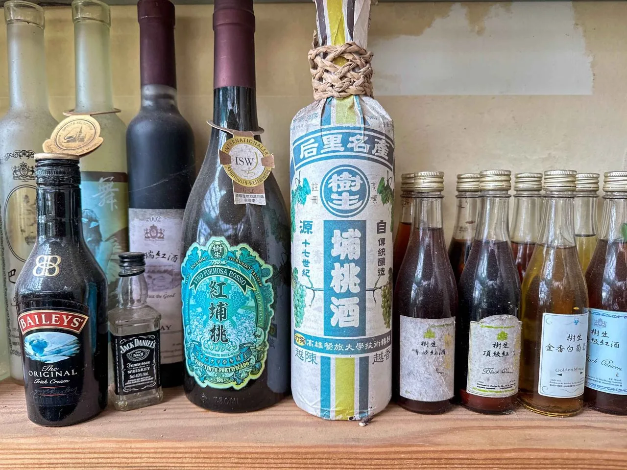 樹生酒莊的埔桃酒。蕭秀琴攝