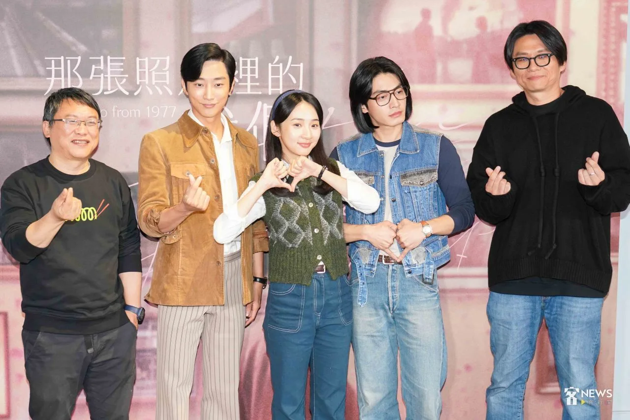 左起導演湯昇榮、演員振永、李沐、宋柏緯以及導演鄭乃方。李台源攝
