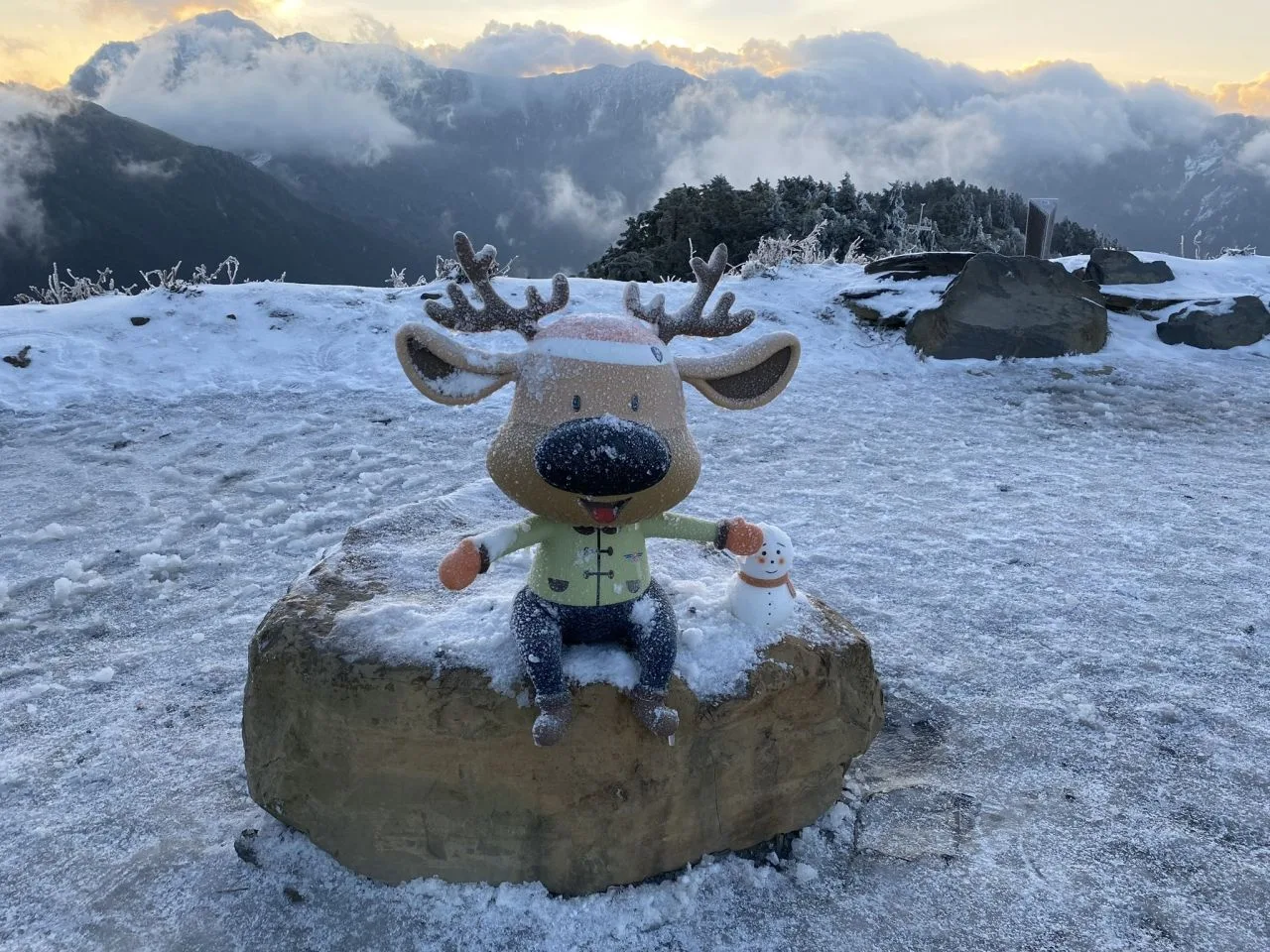 強烈冷氣團來襲　合歡山部分路段限掛雪鏈通行
