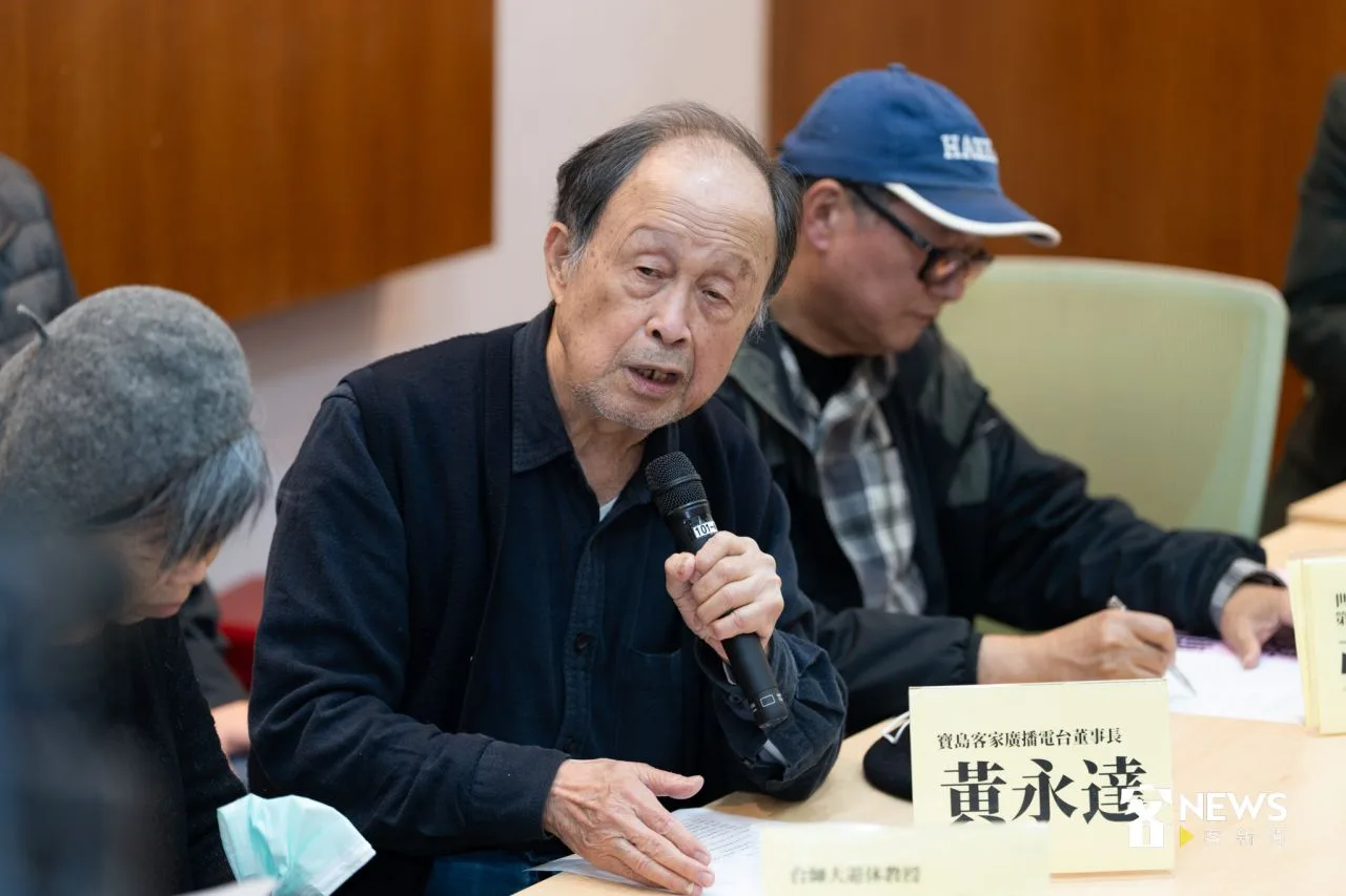寶島客家廣播電台董事長黃永達。宋佩遙攝