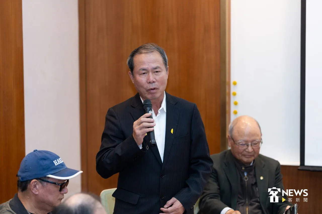 台灣客家聯盟理事長黃仁杼。宋佩遙攝