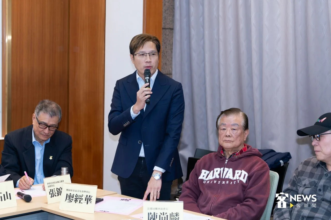 桃園市客家青年會理事長廖經華。宋佩遙攝