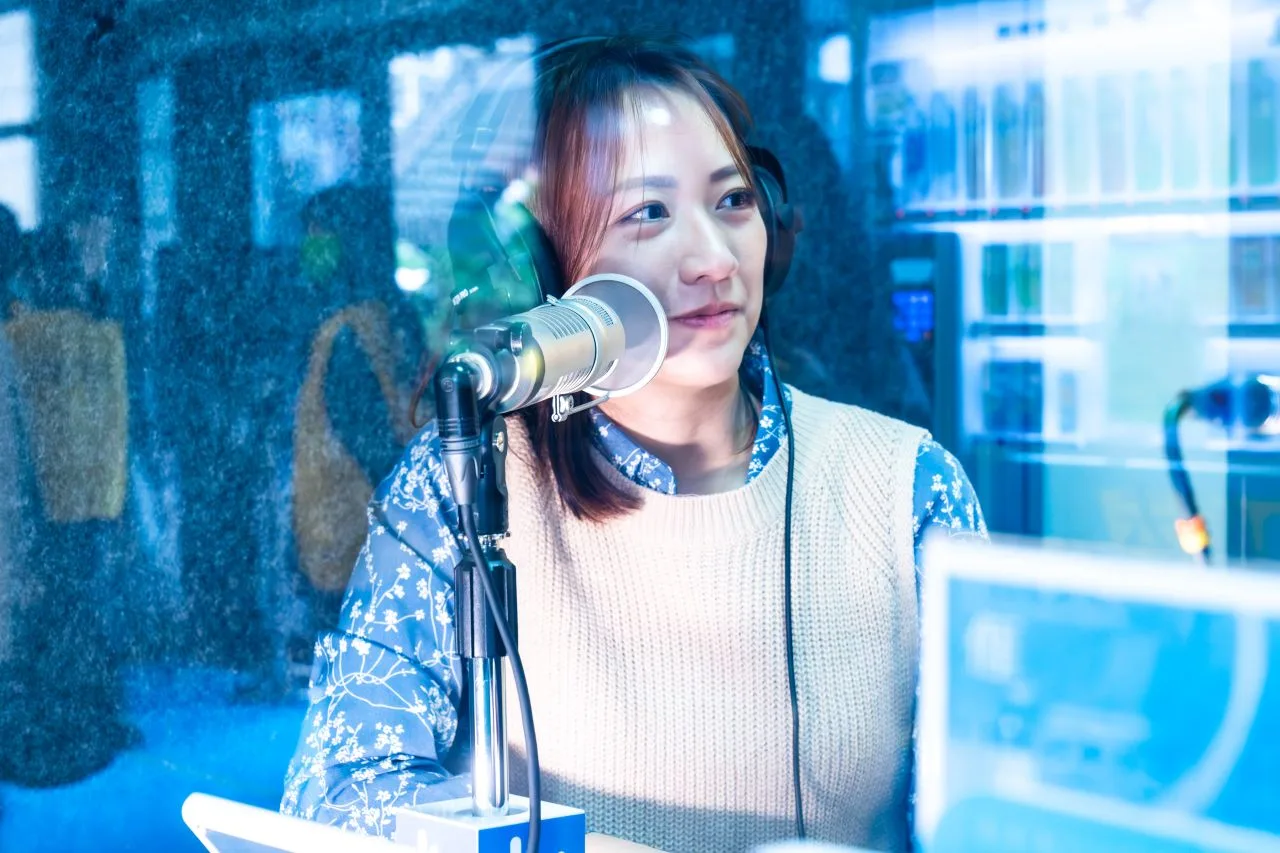 講客電台主持人范宸菲。朱愷元攝