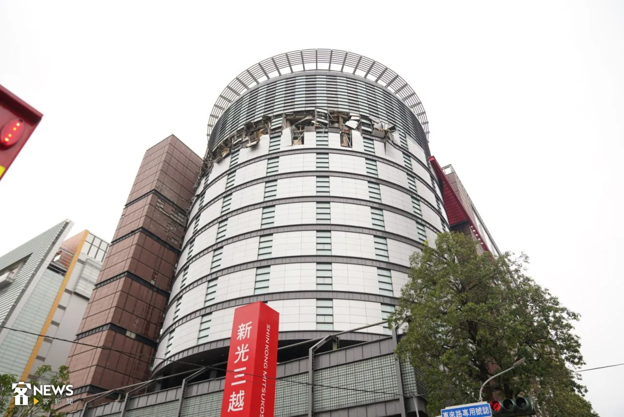 台中新光三越13日發生氣爆。《客新聞》資料照