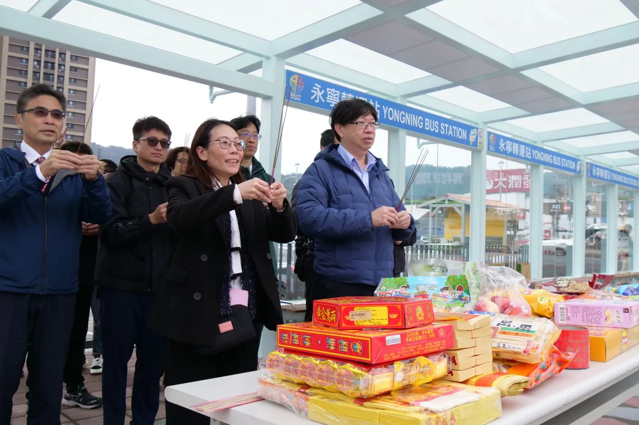 永寧轉運站今天舉行落成祈福。新北市府提供
