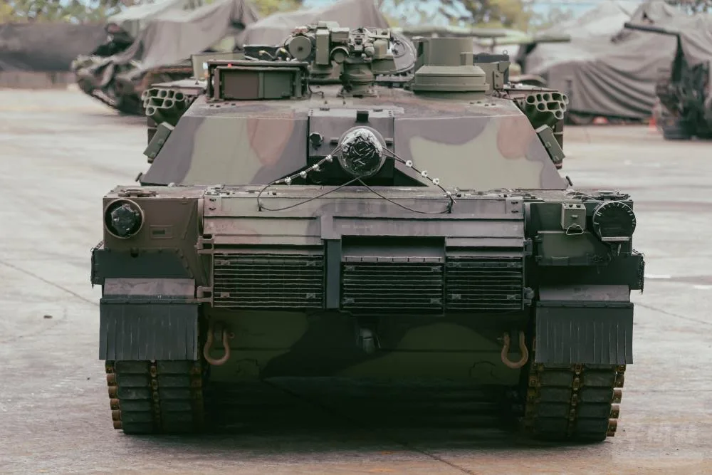 國軍向美方購買M1A2T戰車，第一批於去年底到貨。翻攝自軍聞社