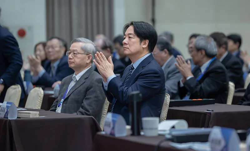 賴清德出席2025年全國大專校院校長會議。總統府提供