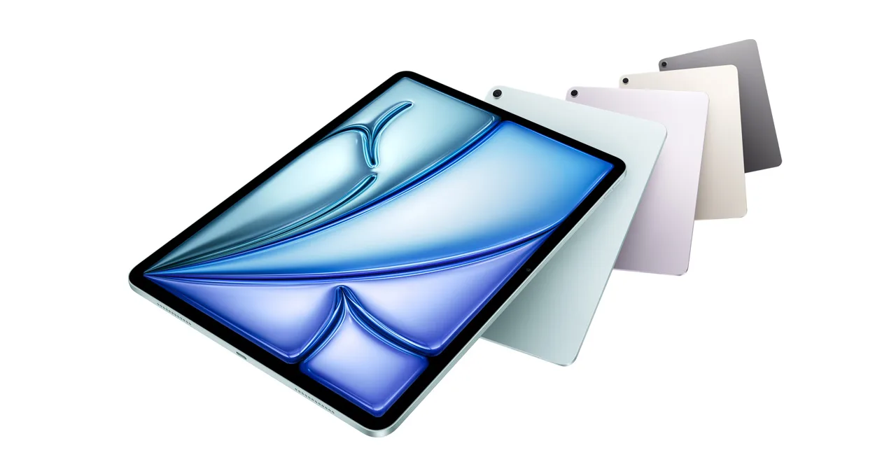 M3晶片款的iPad Air，有四個顏色。