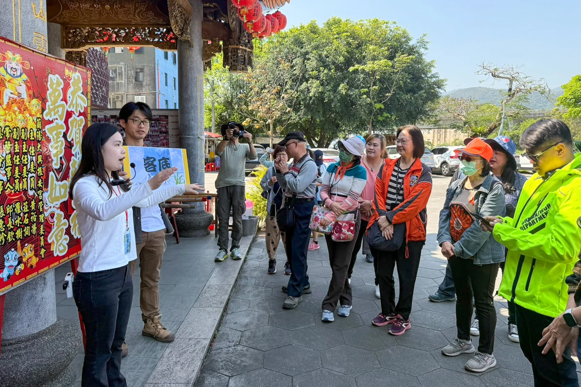 蘭陽大興振安宮三山國王迎熱鬧客底聚落走讀。彭琦倩、林惠玲攝