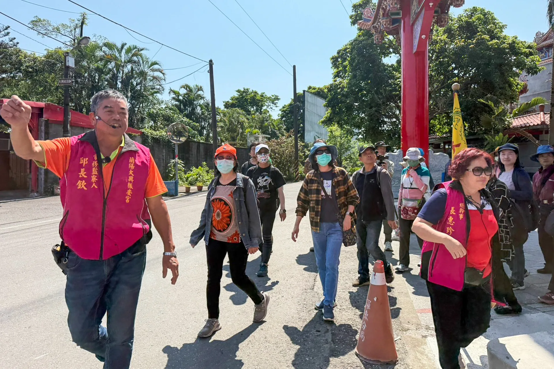 蘭陽大興振安宮三山國王迎熱鬧客底聚落走讀。彭琦倩、林惠玲攝