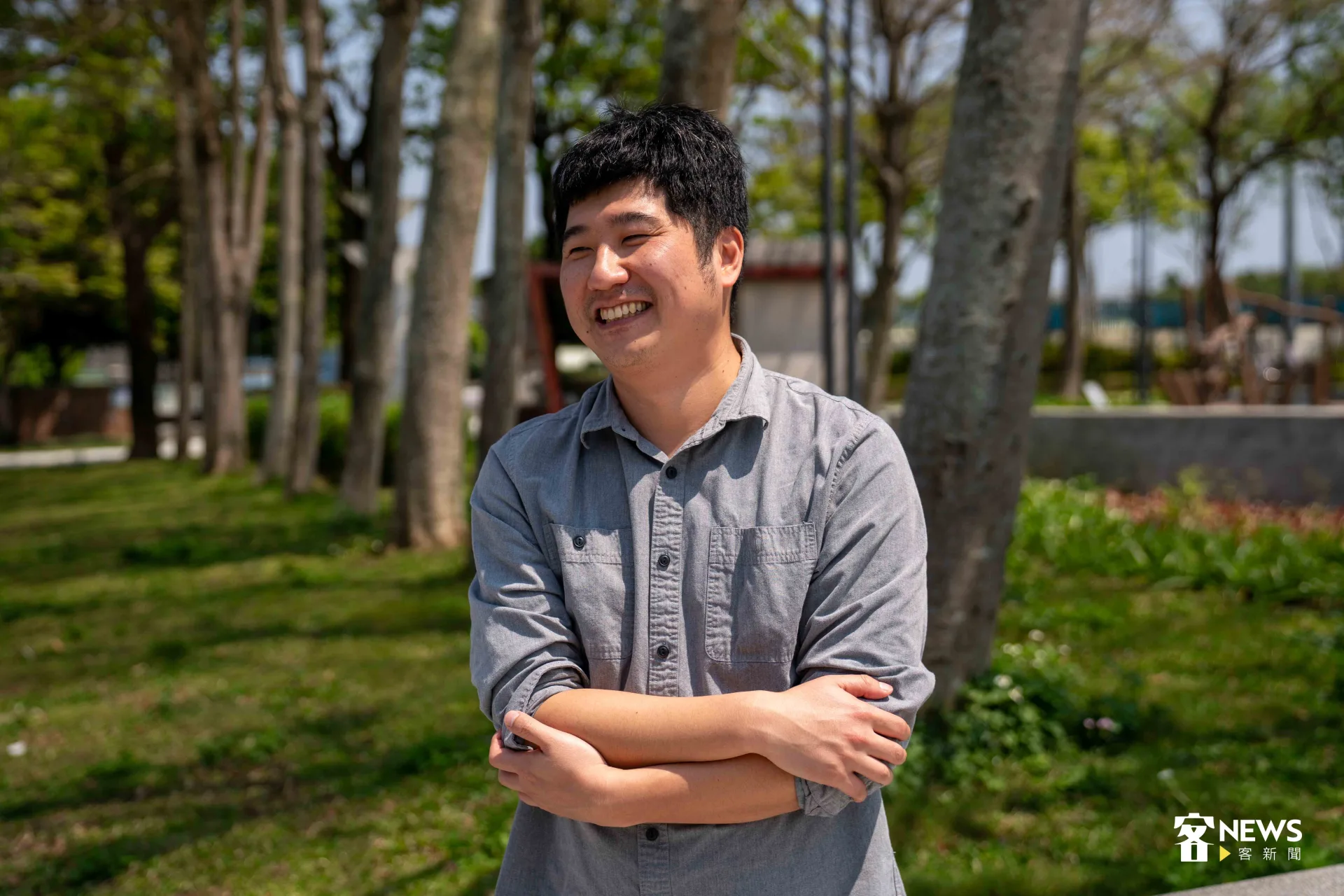 客委會新任副主委即將在4月7日正式上任，邱星崴表示，希望自己可以扮演好地方青年與中央溝通的橋樑。范修語攝