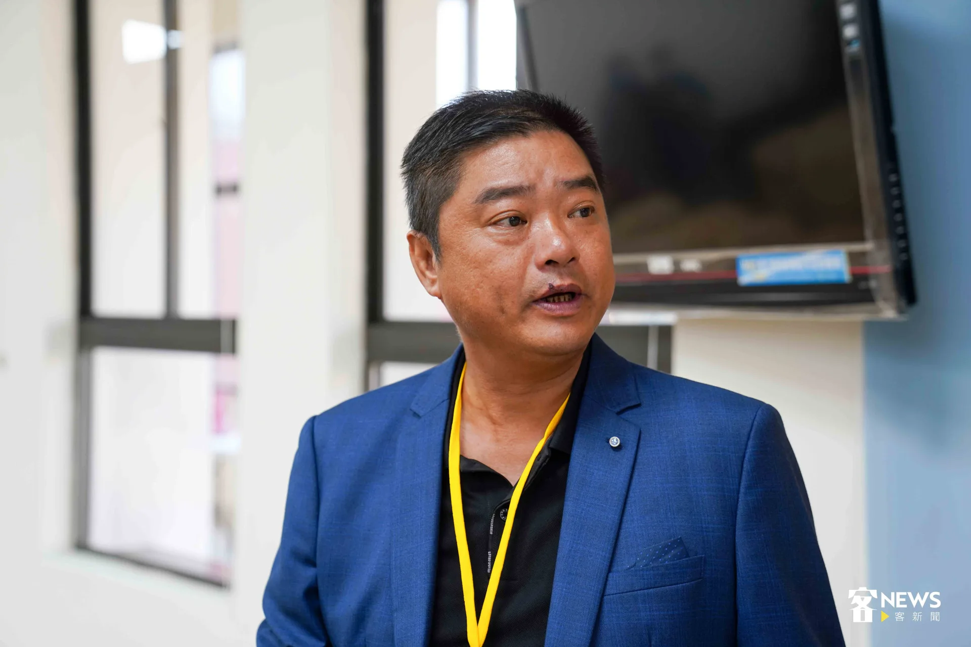 柬埔寨台灣客家聯誼會名譽會長劉建佑。范修語攝