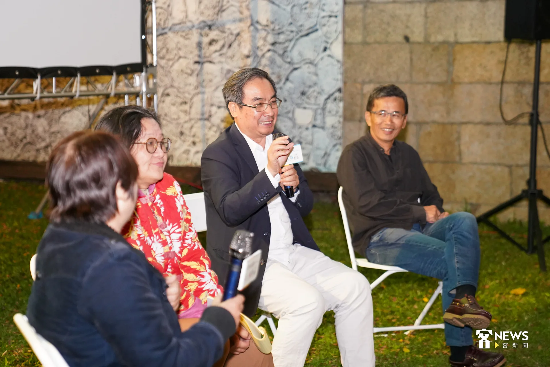 客傳會董事長陳邦畛說,希望大家期待下一部重製電影《小城故事》客語版。洪藝晅攝