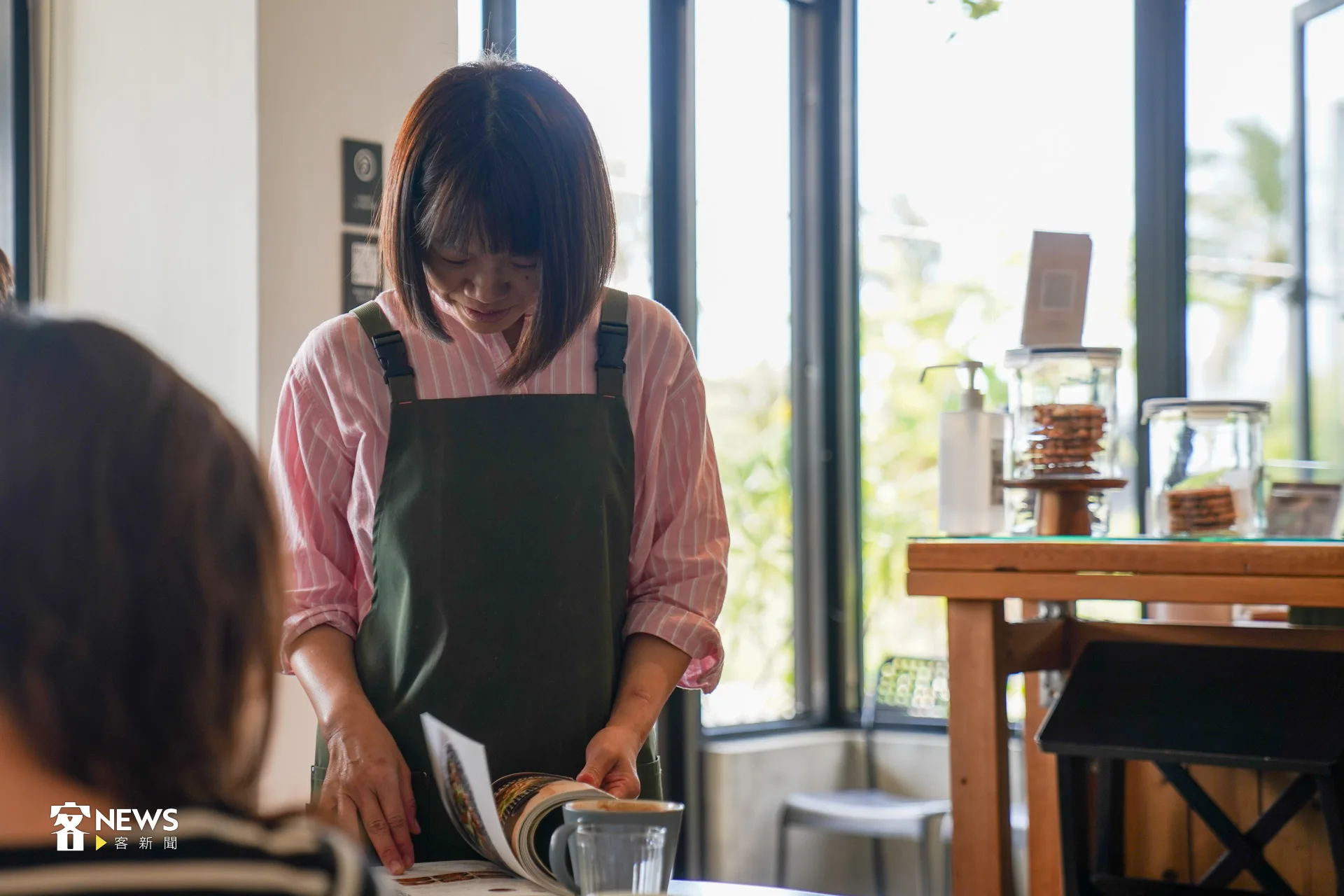 許多顧客表示,店內環境很舒適,讓人很放鬆。洪藝晅攝
