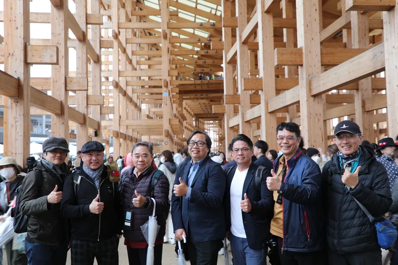 台灣建築師逛大阪世博，讚「大屋頂環」值得一看。中央社