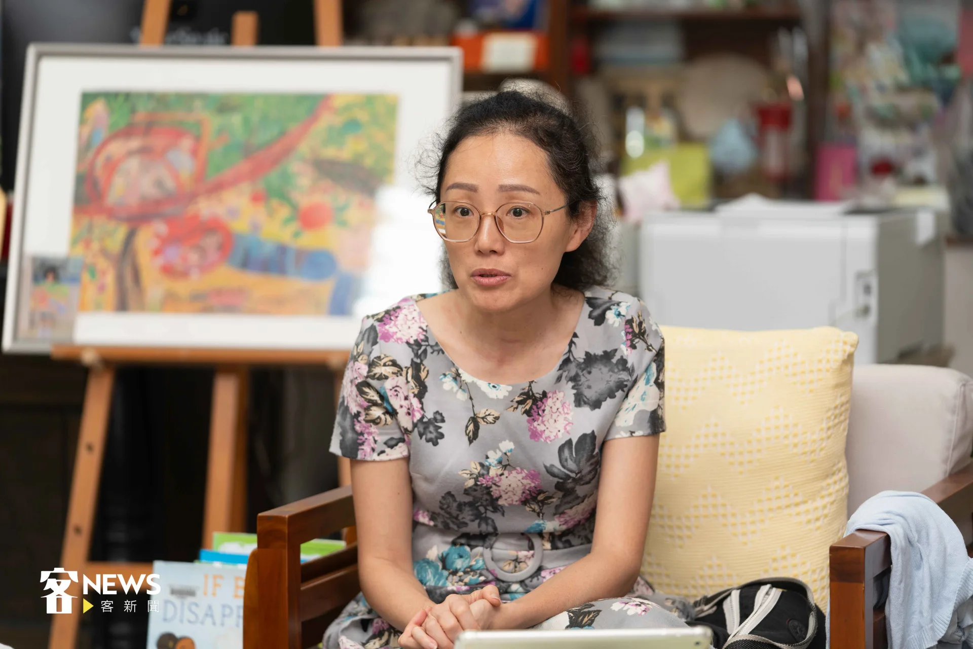 校長朱曉彥表示課程很像一個藝術創作，身為校長就努力找很多計劃、經費來支持師生。宋佩遙攝