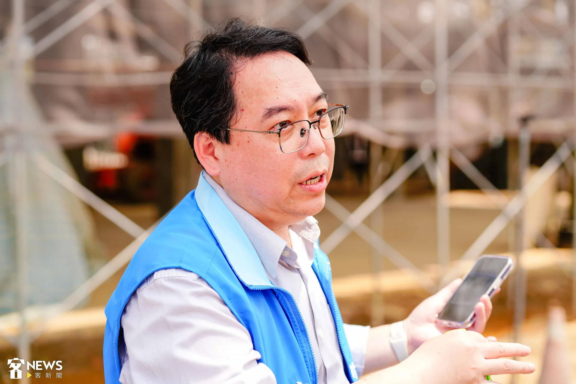 陳盈州處長說大禾埕完工後，將由新竹縣政府文化局來使用管理，後續將招商店家，
